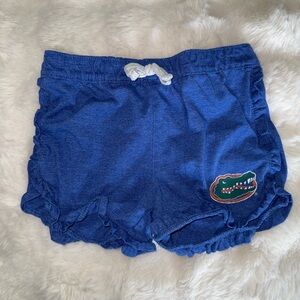 Girls Florida Gators Blue Ruffle Shorts 5T